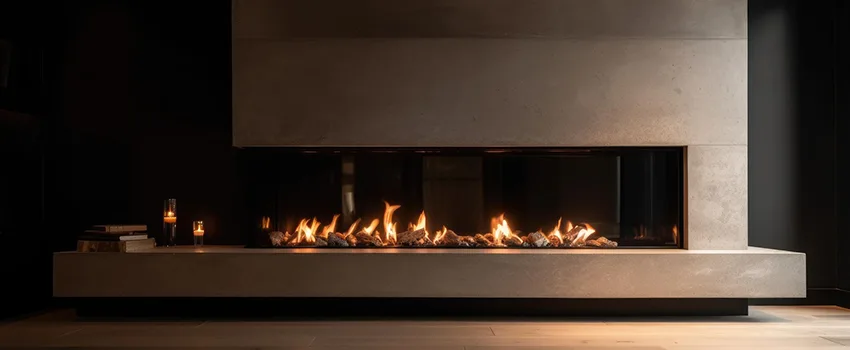 Gas Fireplace Ember Bed Design Services in Glenview, Illinois